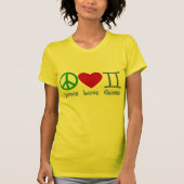Peace Love Gemini Astrological Design T-shirt (Voorkant)