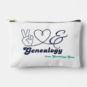 Peace, Love, & Genealogy - small pouch Etui (Voorkant)