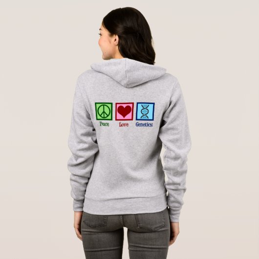 Peace Love Genetics Hoodie (Achterkant volledig)