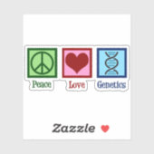 Peace Love Genetics Sticker (Vel)