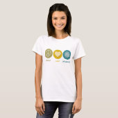 Peace Love Geography T-shirt (Voorkant volledig)