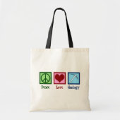 Peace Love Geology Tote Bag (Voorkant)