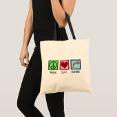 Peace Love Gerbils Tote Bag (Voorkant (product))