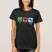 Peace Love German Shepherds T-shirt (Voorkant)