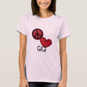 Peace Love Gigi T-shirt (Voorkant)