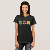 Peace Love Giraffes T-shirt (Voorkant volledig)