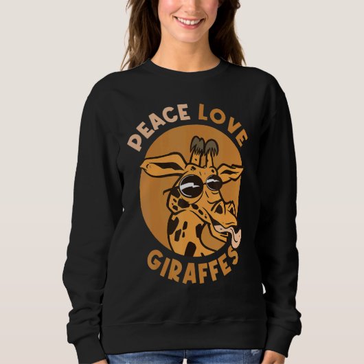 Peace Love Giraffes Trui (Voorkant)