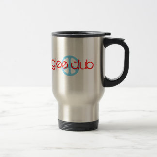 Peace Love Glee Club Retro Roestless Travel Mug Reisbeker