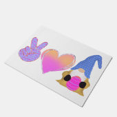 Peace Love Gnome | Pasgeborene bij pasta Deurmat (Schuin)