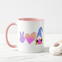 Peace Love Gnome | Pasgeborene bij pasta Mok