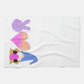 Peace Love Gnome | Pasgeborene bij pasta Theedoek (Horizontaal)