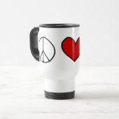 Peace Love Gnome Reisbeker (Voorkant links)