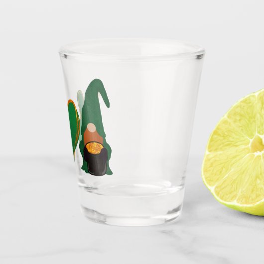 Peace Love Gnome | Sublimatie van St Patrick's Day Shot Glas (Rechts)
