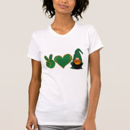 Peace Love Gnome | Sublimatie van St Patrick's Day T-shirt