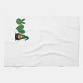 Peace Love Gnome | Sublimatie van St Patrick's Day Theedoek (Horizontaal)