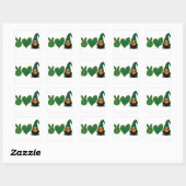 Peace Love Gnome | Sublimatie van St Patrick's Day Vierkante Sticker (Vel)
