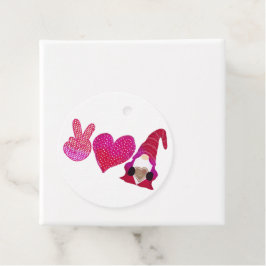 Peace Love Gnome | Valentijnsdag Bedankjes Labels