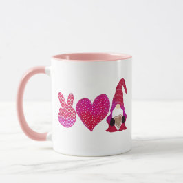 Peace Love Gnome | Valentijnsdag Mok