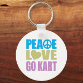 Peace Love Go Kart Sleutelhanger (Voorkant)