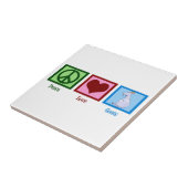 Peace Love Goats Tegeltje (Zijkant)