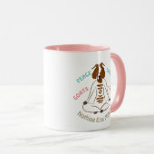 PEACE LOVE GOATS YOGA | GetYerGoat™ Mok (Voorkant rechts)