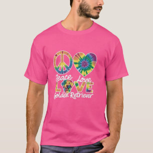 Peace Love Golden Retriever - Eigenaar van de hond T-shirt