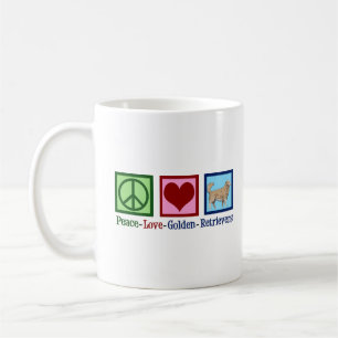 Peace Love Golden Retriever Women's Koffiemok