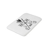 PEACE LOVE GOLF BADMAT (Gekanteld)