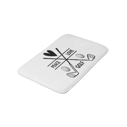 PEACE LOVE GOLF BADMAT (Gekanteld)