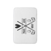 PEACE LOVE GOLF BADMAT (Voorkant Verticaal)