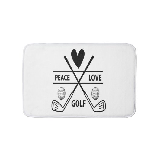 PEACE LOVE GOLF BADMAT (Voorkant)