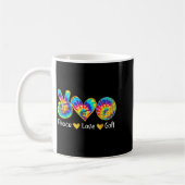 Peace Love Golf Funny Tie Dye Golf Lovers Koffiemok (Links)
