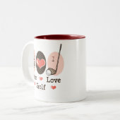 Peace Love Golf Mok (Voorkant links)