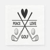 PEACE LOVE GOLF SERVET (Voorkant)