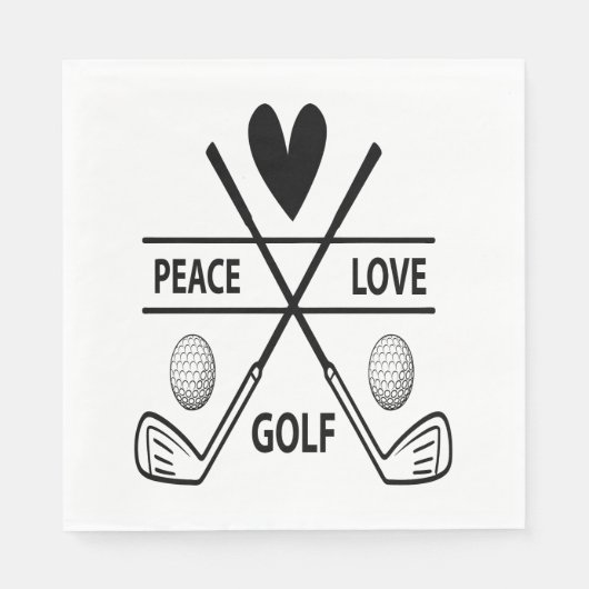 PEACE LOVE GOLF SERVET (Voorkant)