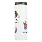 Peace Love Golf Stropdas-Dye Thermosbeker (Achterkant)