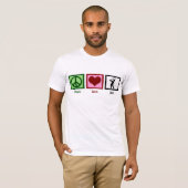 Peace Love Golf T-shirt (Voorkant volledig)