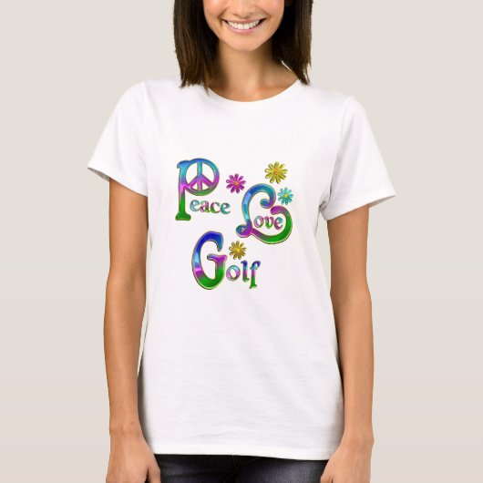 Peace Love Golf T-shirt (Voorkant)