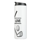 PEACE LOVE GOLF THERMOSBEKER (Geroteerd rechts)