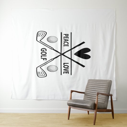 PEACE LOVE GOLF WANDKLEED (In Situ (horizontaal))