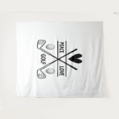 PEACE LOVE GOLF WANDKLEED (Voorkant (horizontaal))