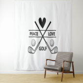 PEACE LOVE GOLF WANDKLEED (In situ)