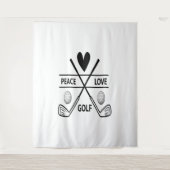 PEACE LOVE GOLF WANDKLEED (Voorkant)
