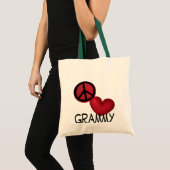 Peace Love Grammy Tote Bag (Voorkant (product))
