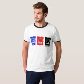 Peace Love Great Danes T-shirt (Voorkant volledig)