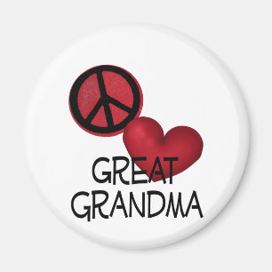 Peace Love Great Grandma Magneet