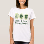 Peace Love Green Beer Tanktop (Voorkant)