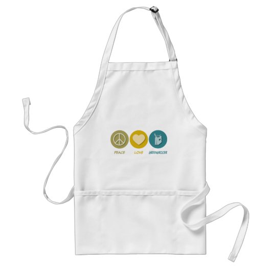 Peace Love Greengrocer Standaard Schort (Voorkant)