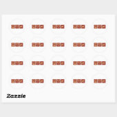 Peace Love Greyhound Ronde Sticker (Vel)