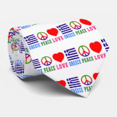 Peace Love Griekenland Stropdas (Opgerold)